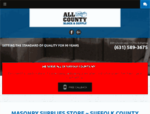 Tablet Screenshot of allcountyblock.com